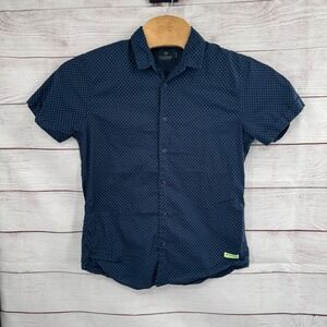 Scotch & Soda Womens‎ L Casual Poplin Shirt Polka Dot Print Relaxed Fit